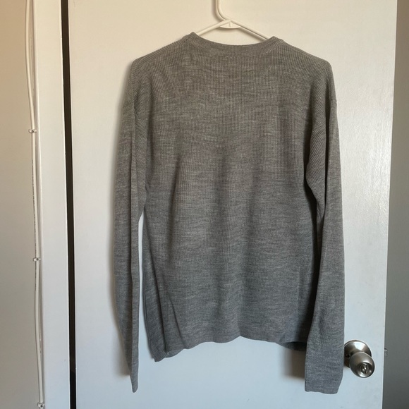 Tie Front Cozy Crewneck Knit Sweater - Size M - Picture 6 of 10